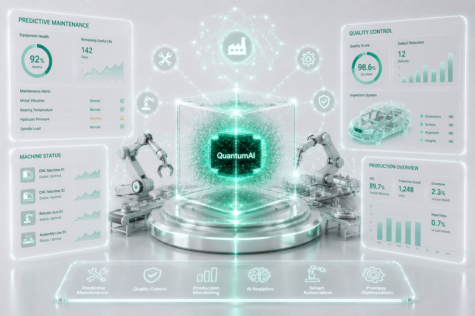 Manufacturing — QuantQ Quantum AI visualization