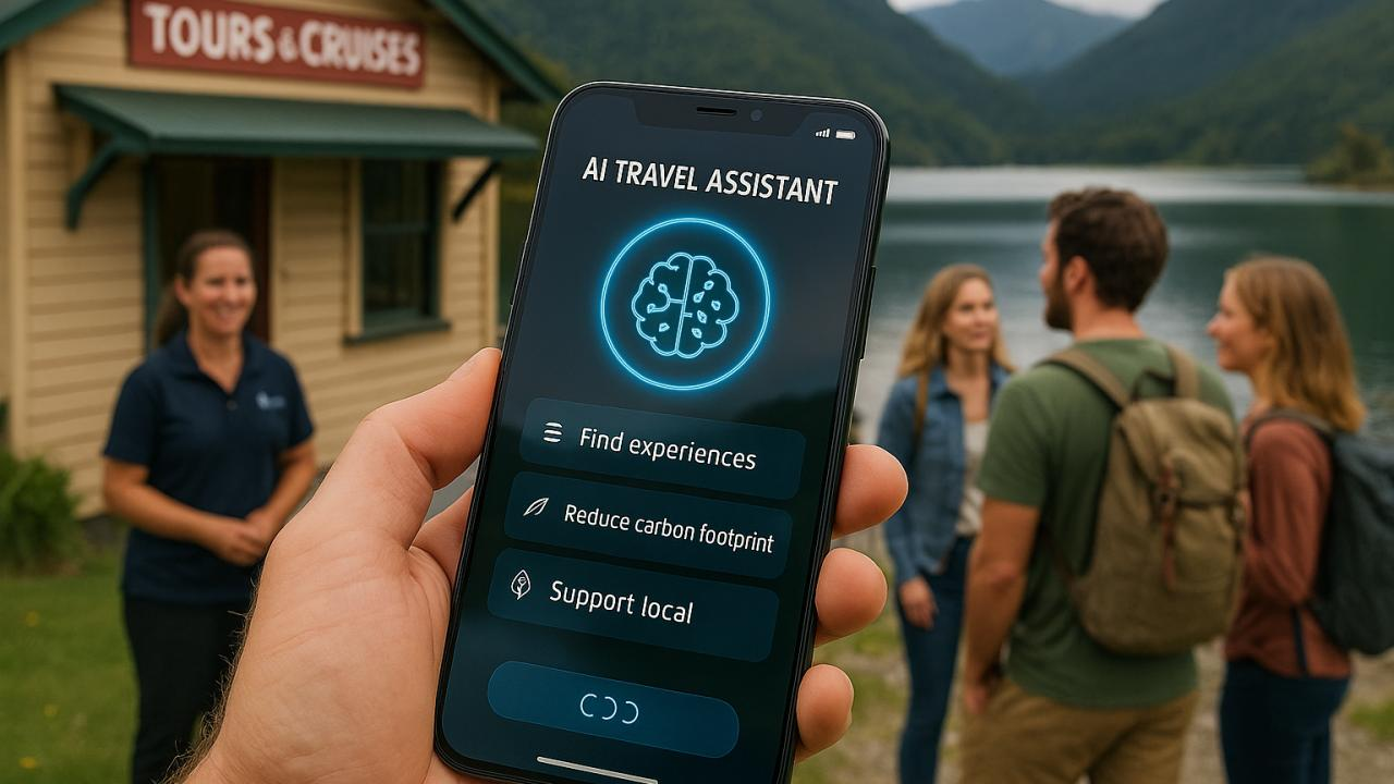 AI travel assistant app used by travellers