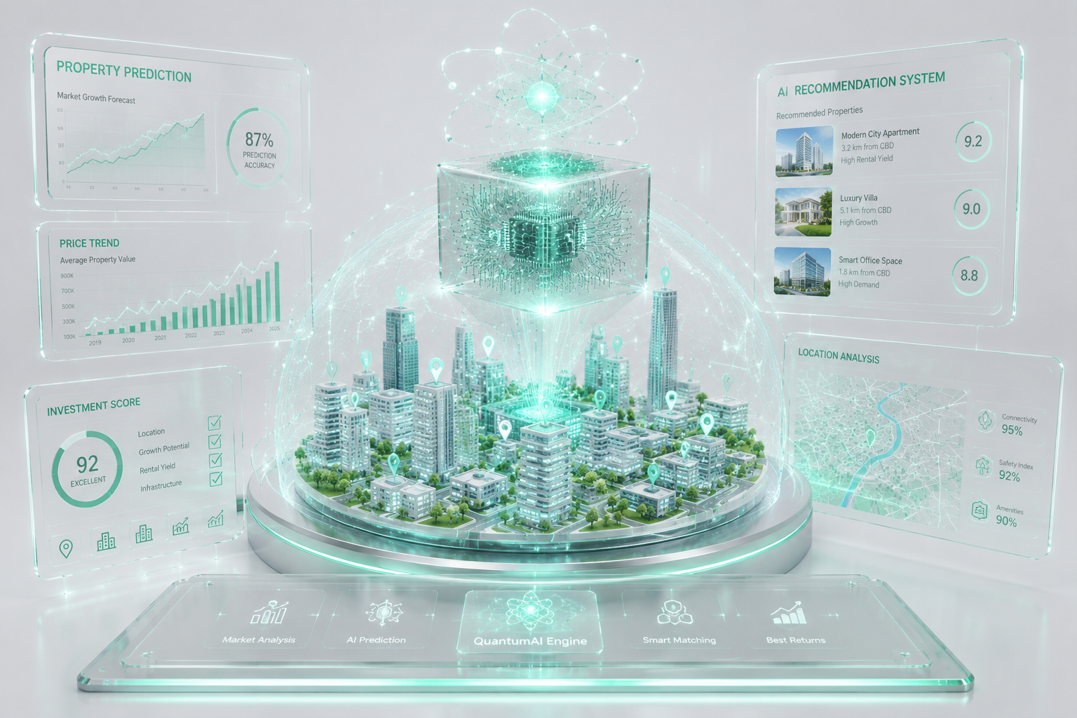 Real Estate — QuantQ Quantum AI visualization