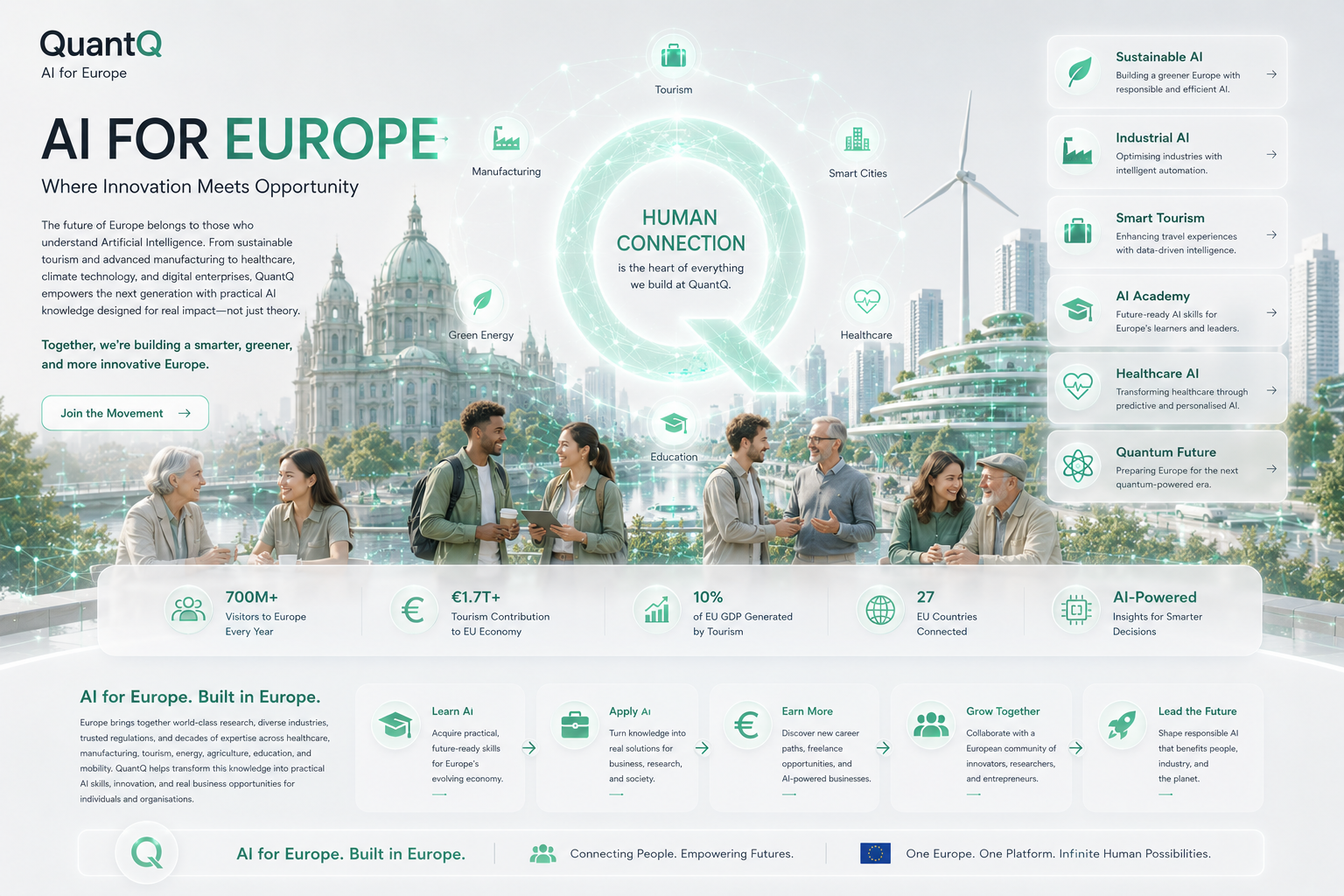 QuantQ — AI for Europe: human connection at the heart of everything we build