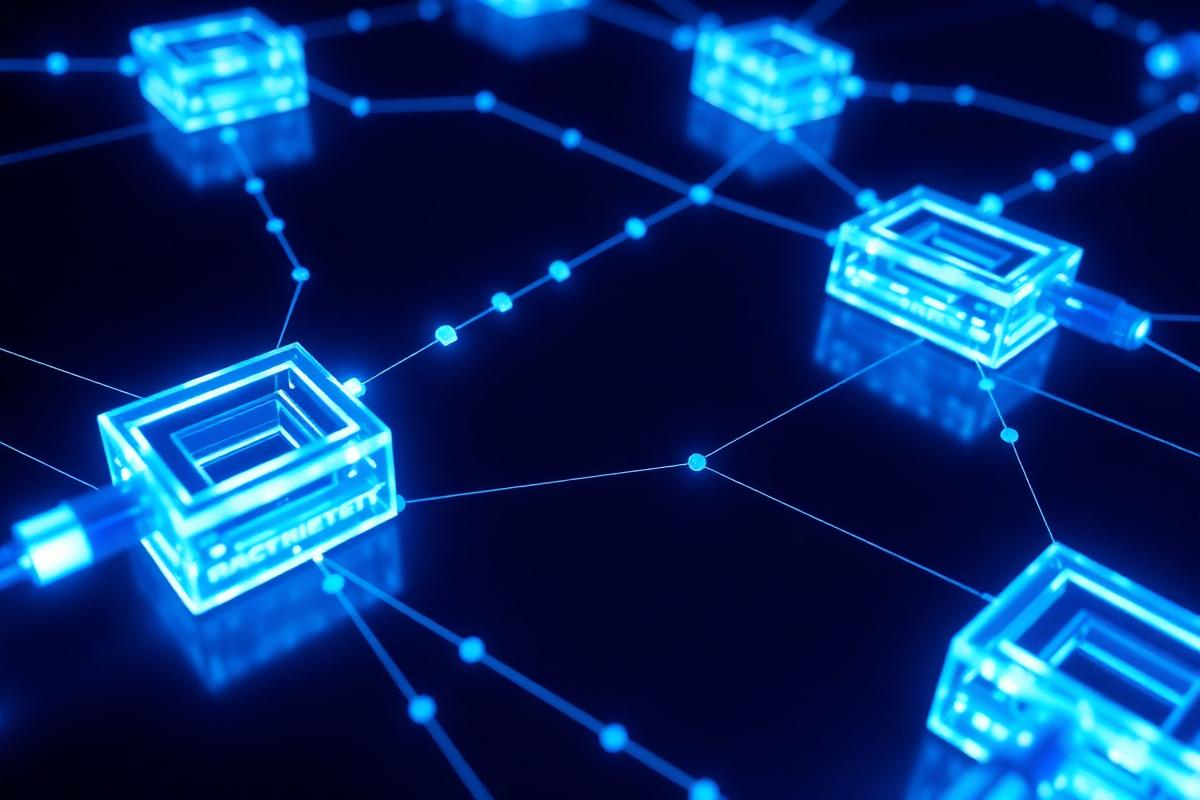 Blockchain Solutions — QuantQ enterprise technology visualization
